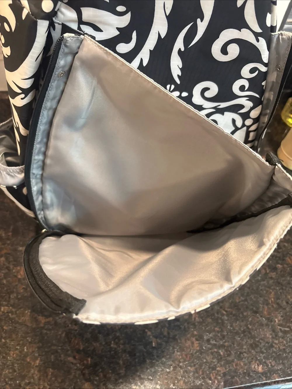 Life is Tennis Jetpac Black White Backpack Crossbody Travel Bag Jerome Jomash
